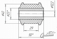 Сайлентблок 12.2х40х50мм